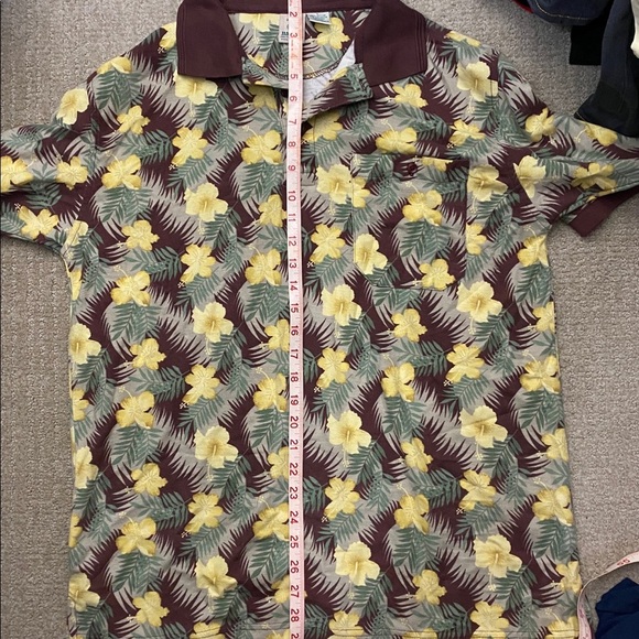 Vintage Haband Floral Polo Shirt Size Large - Picture 6 of 6